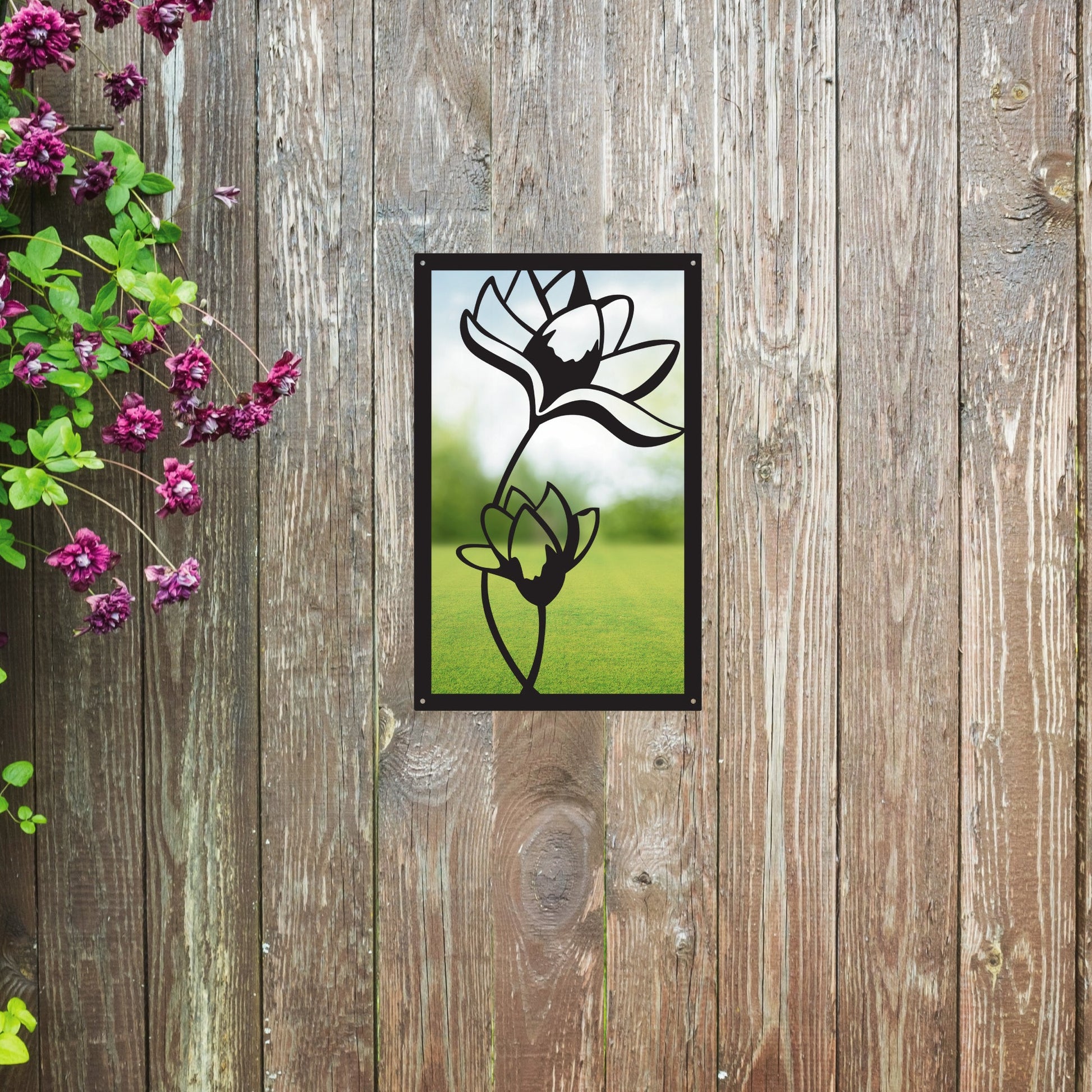 Lotus Flower Garden Mirror