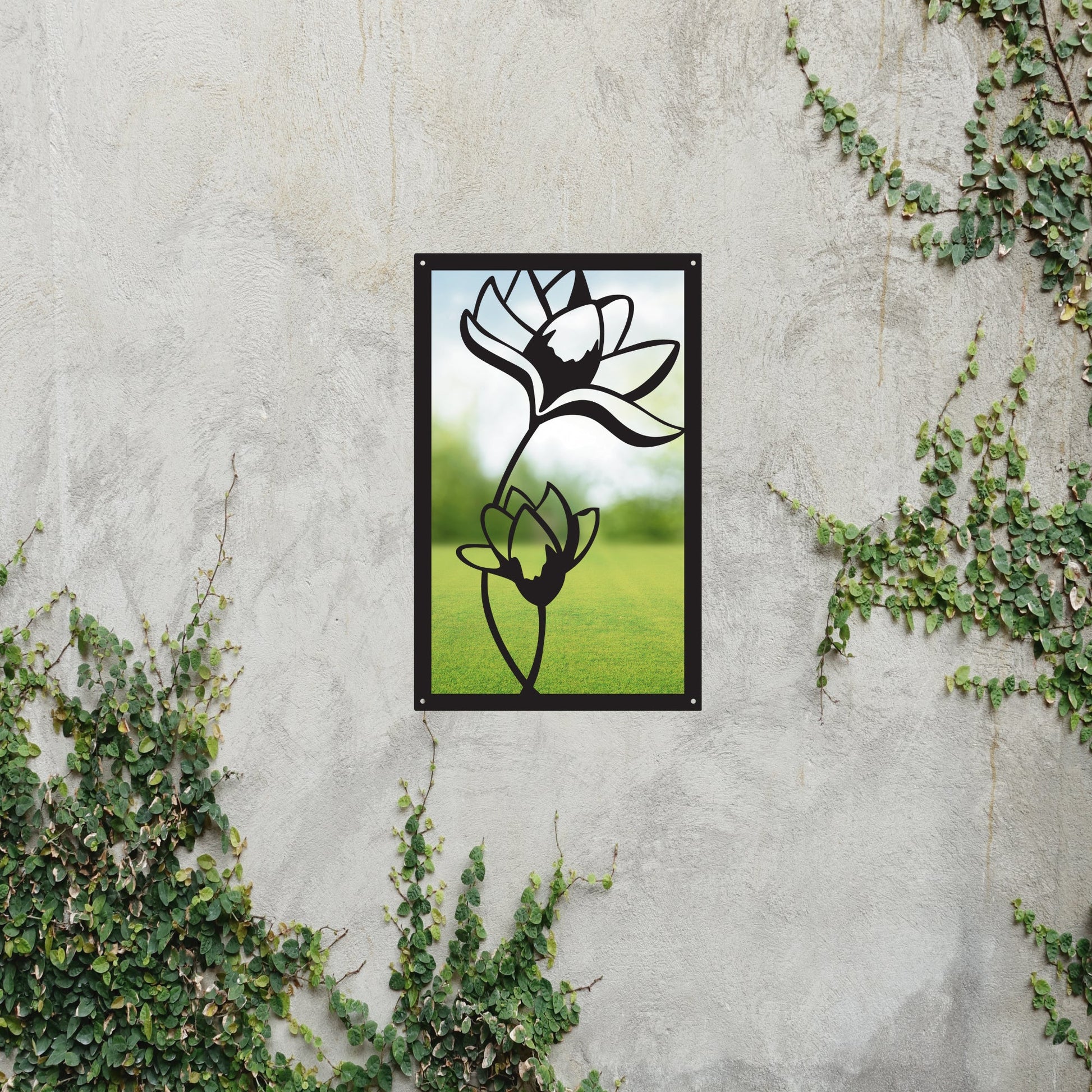 Lotus Flower Garden Mirror