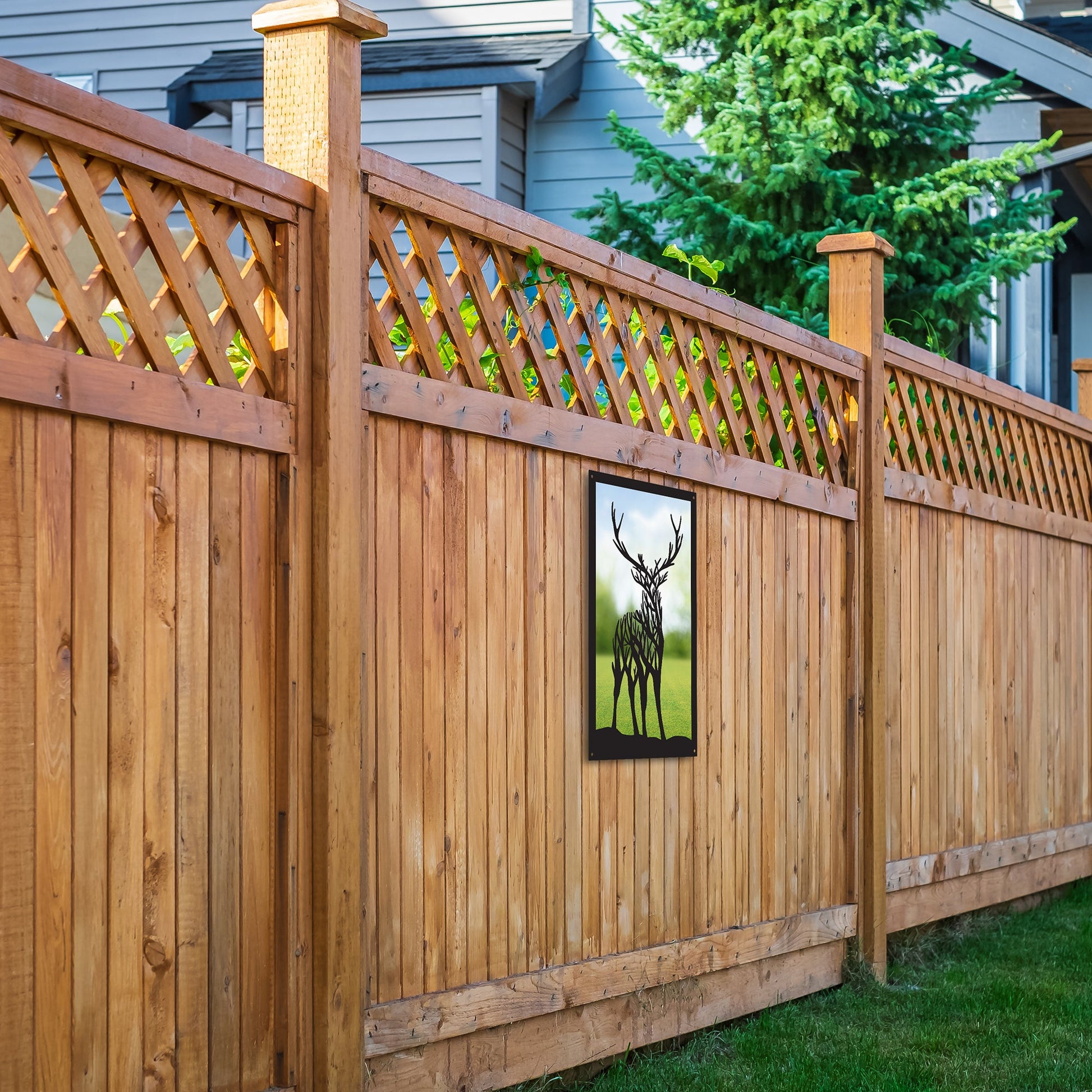Staring Stag Garden Mirror