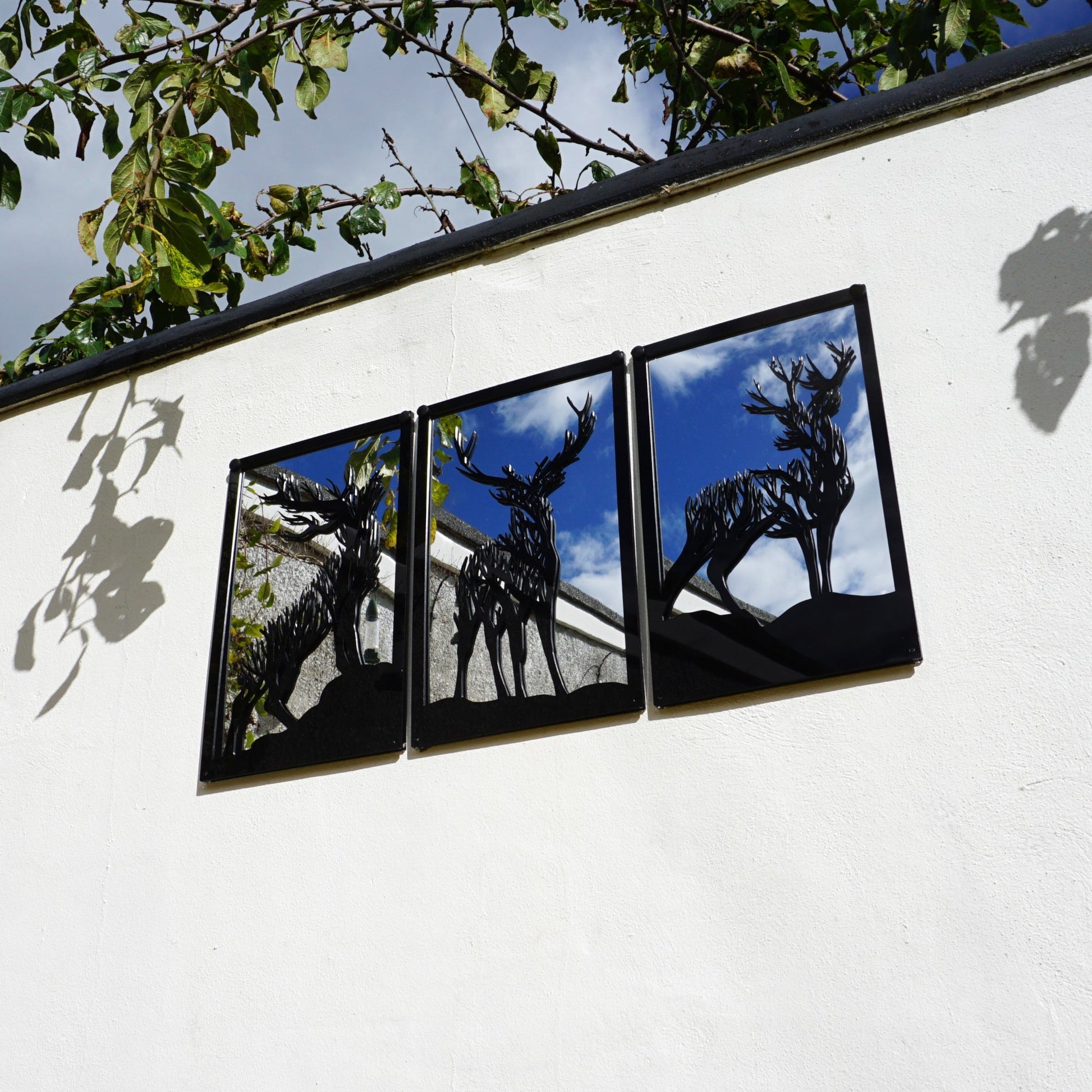 Highland Stag Mirror Panel Set