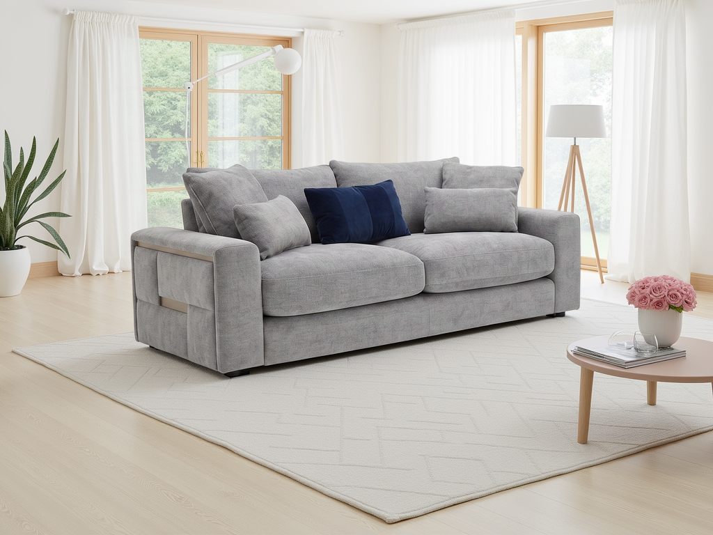 Jupiter Sofa Grey 3 Seater