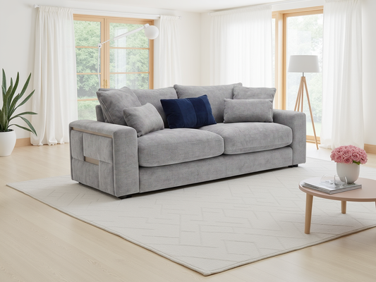 Jupiter Sofa Grey 3 Seater
