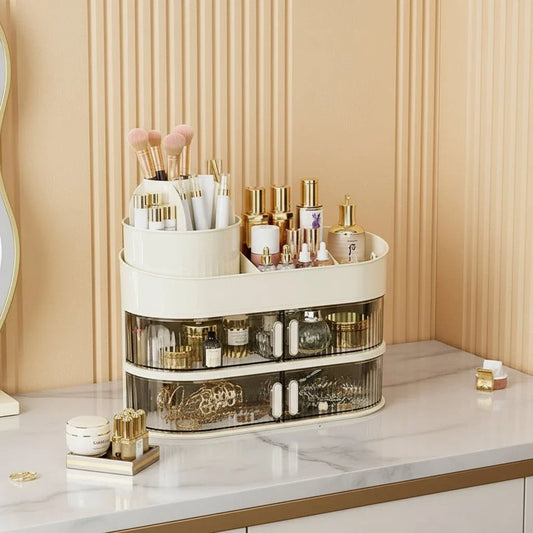 Multi-layer Dustproof Desktop Vanity Storage Organizer
