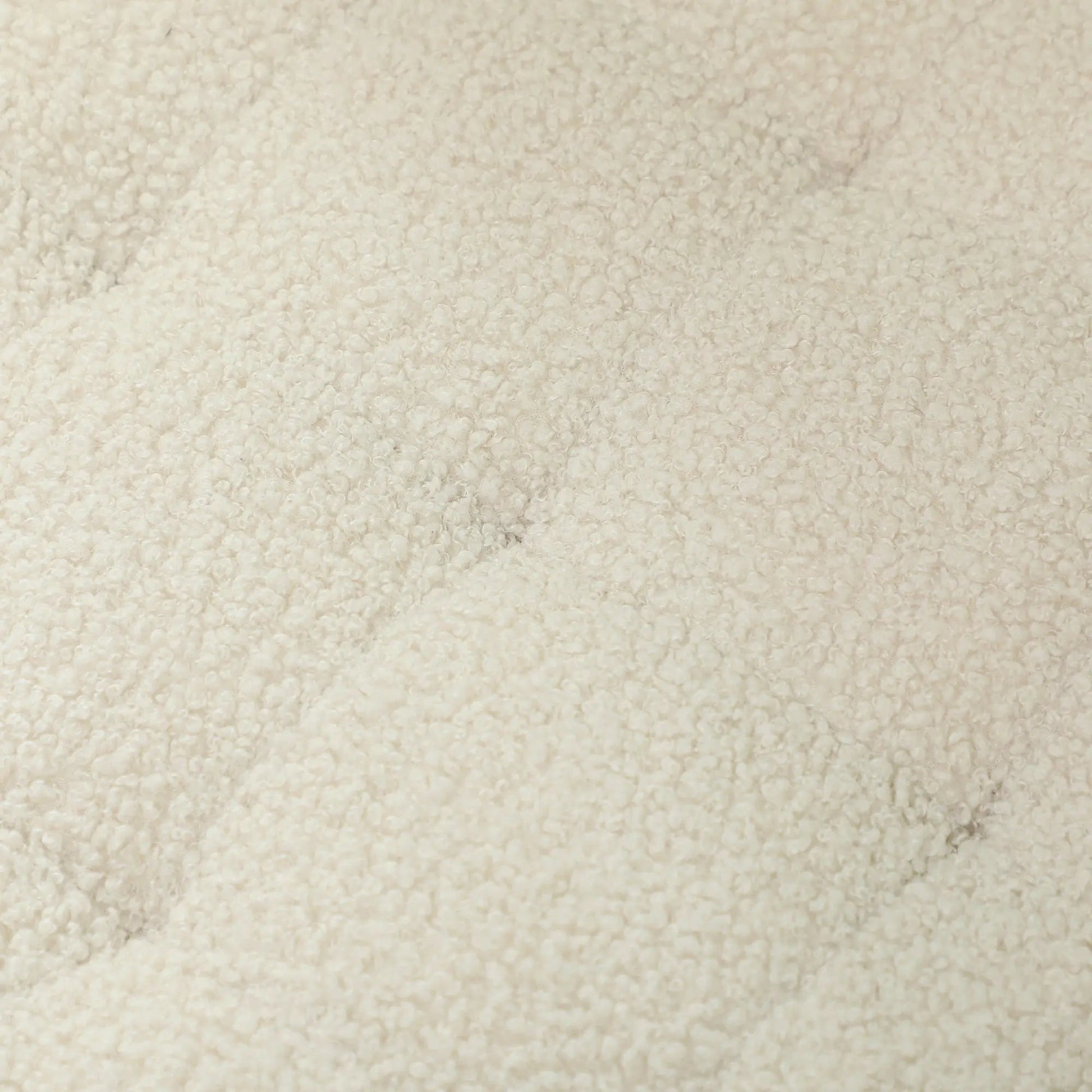 31.8L Teddy Fleece Storage Ottoman - Cream White