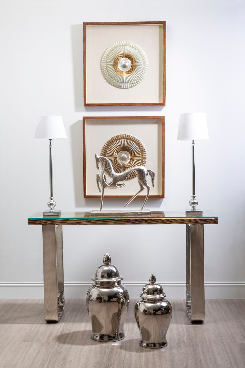 Large Ceramic Silver Jar | Kensington Townhouse