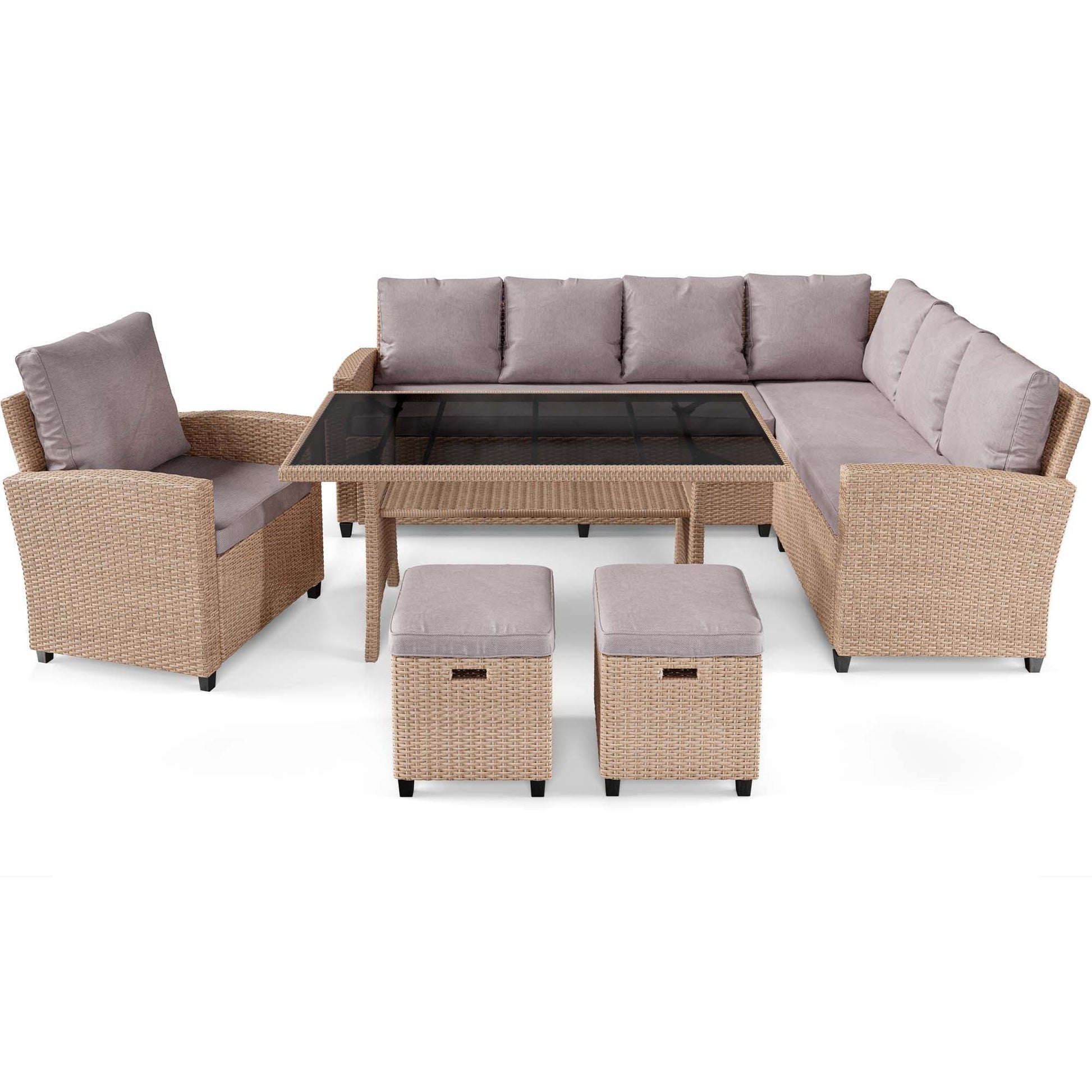 ROSSANO garden furniture - Beige/Light Grey