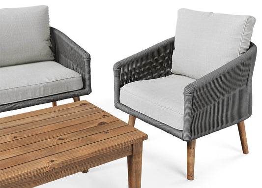 METARE garden furniture - Grey/Light Grey