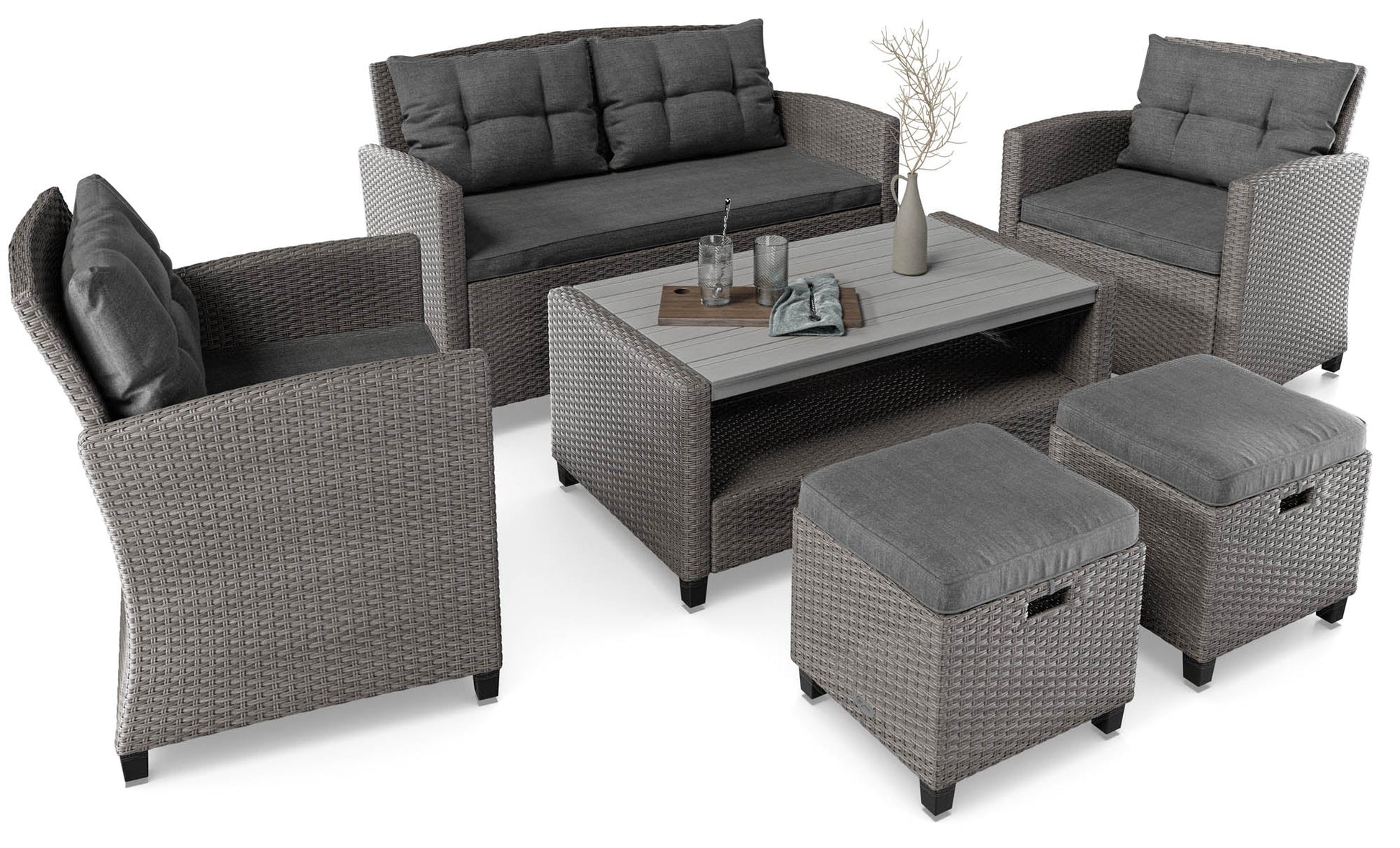 FIRENZE garden furniture - Grey/Graphite