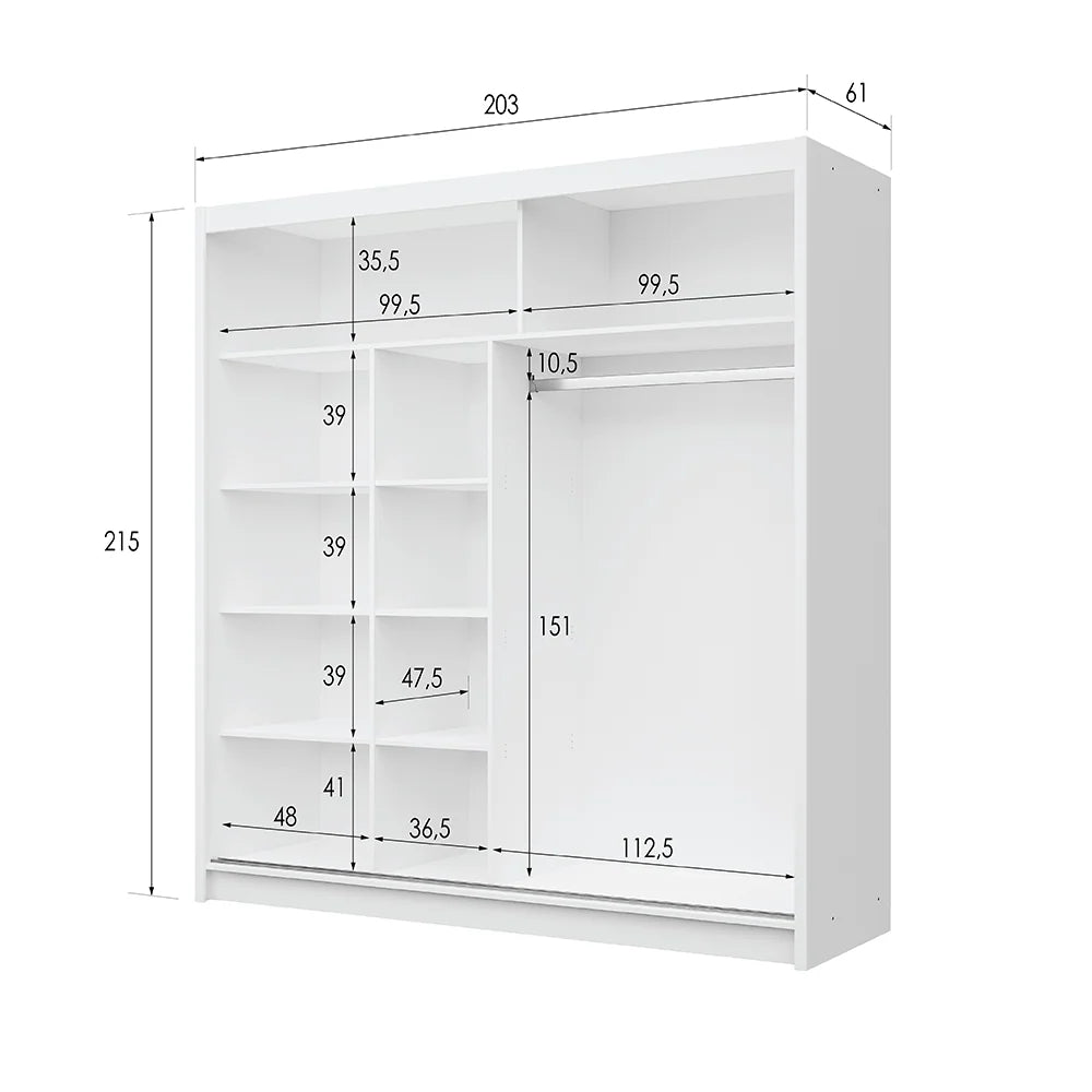 Wardrobe DAKOTA 203 White