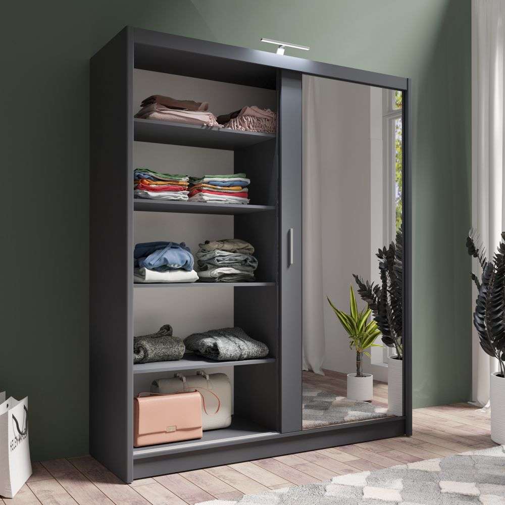 Wardrobe PARIS 180 Graphite