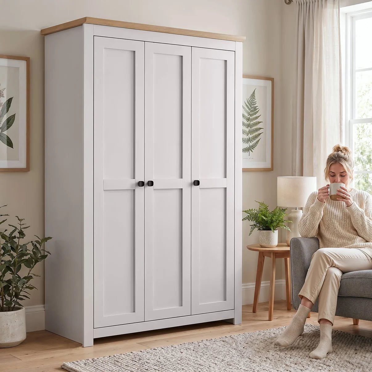 Wardrobe Milford 3DR-120 - Cashmere