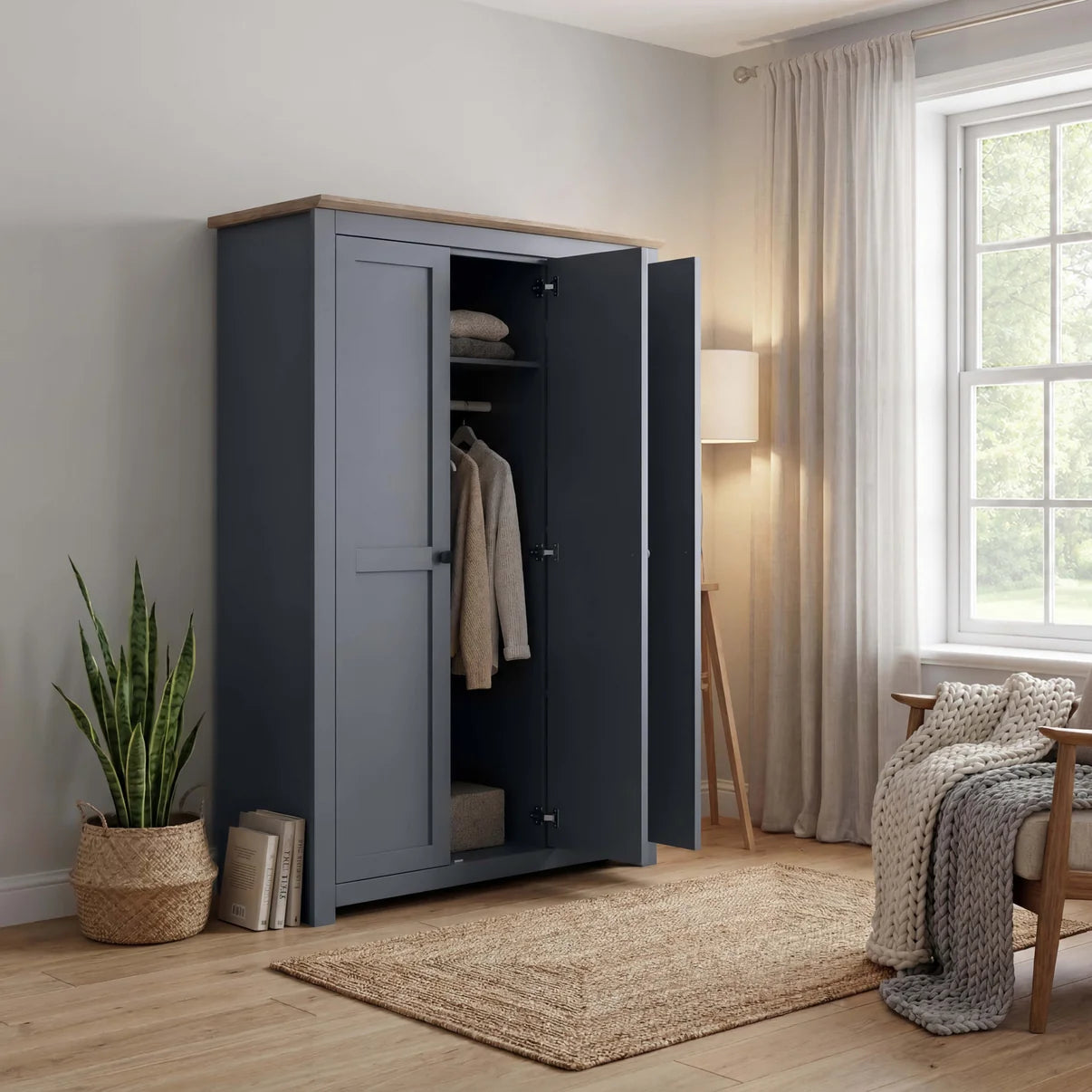 Wardrobe Milford 3DR-120 - Graphite