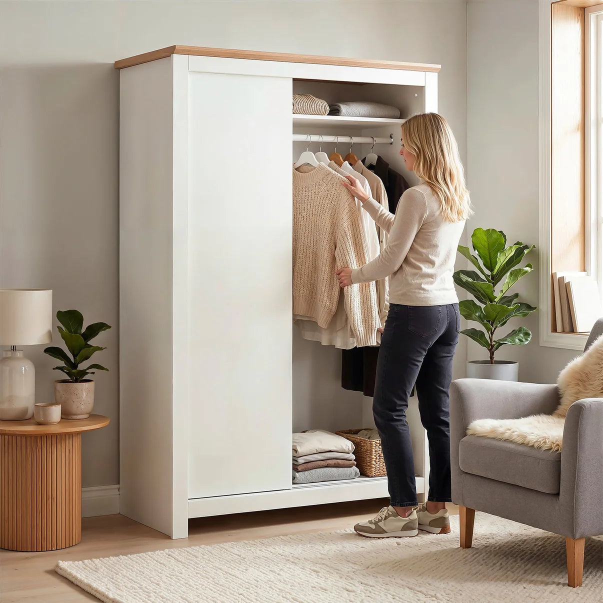 Sliding Wardrobe Milford 2DR-120 - White