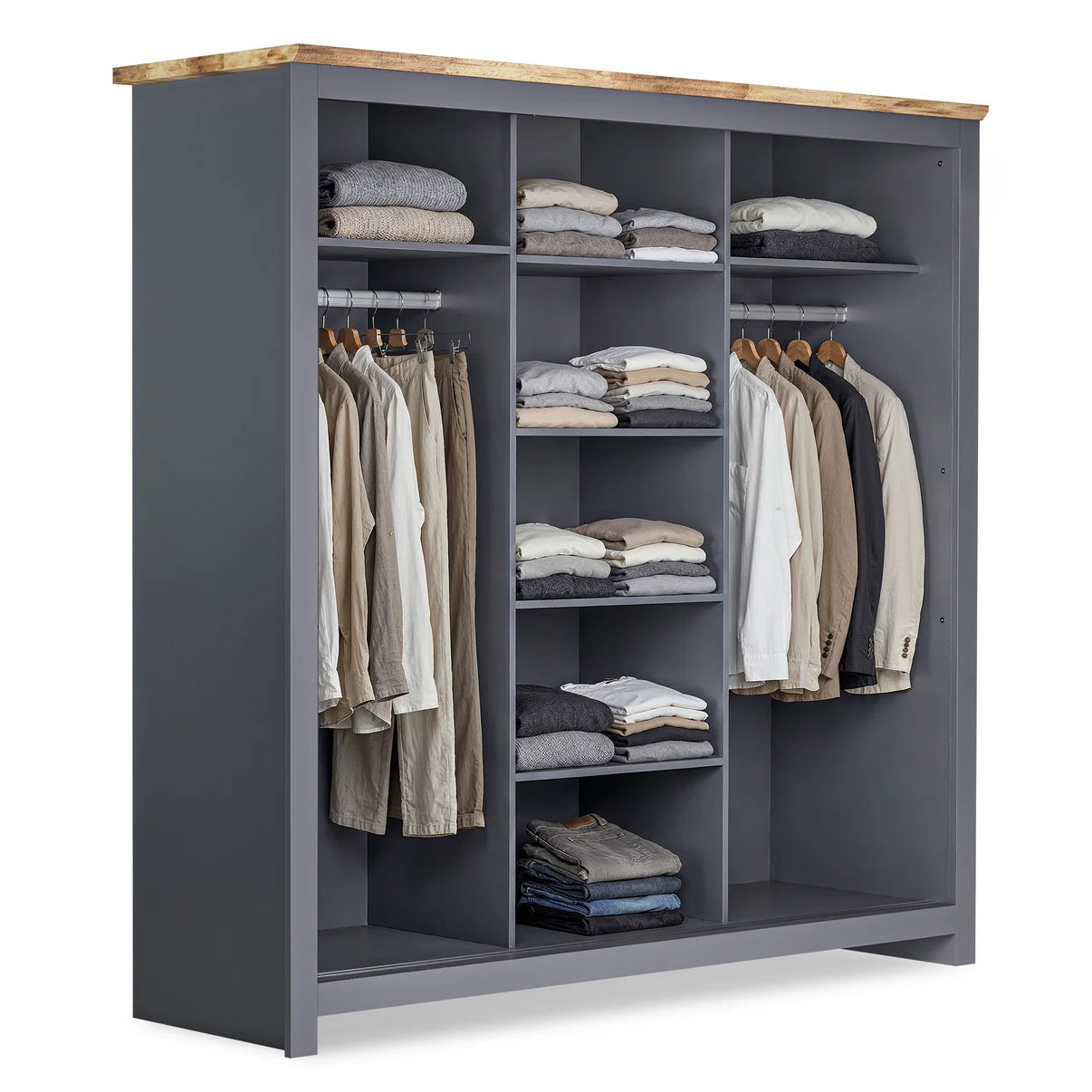 Sliding Wardrobe Milford 3DR-180 - Graphite