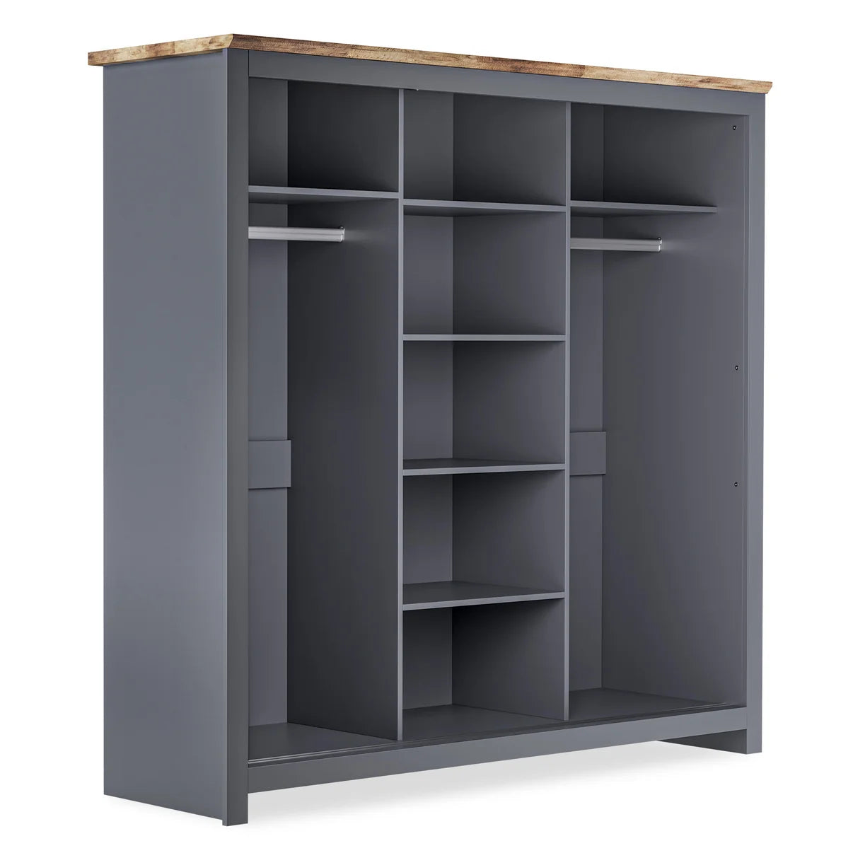 Sliding Wardrobe Milford 3DR-180 - Graphite