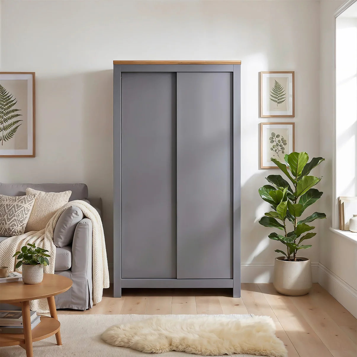 Sliding Wardrobe Milford 2DR-120 - Graphite