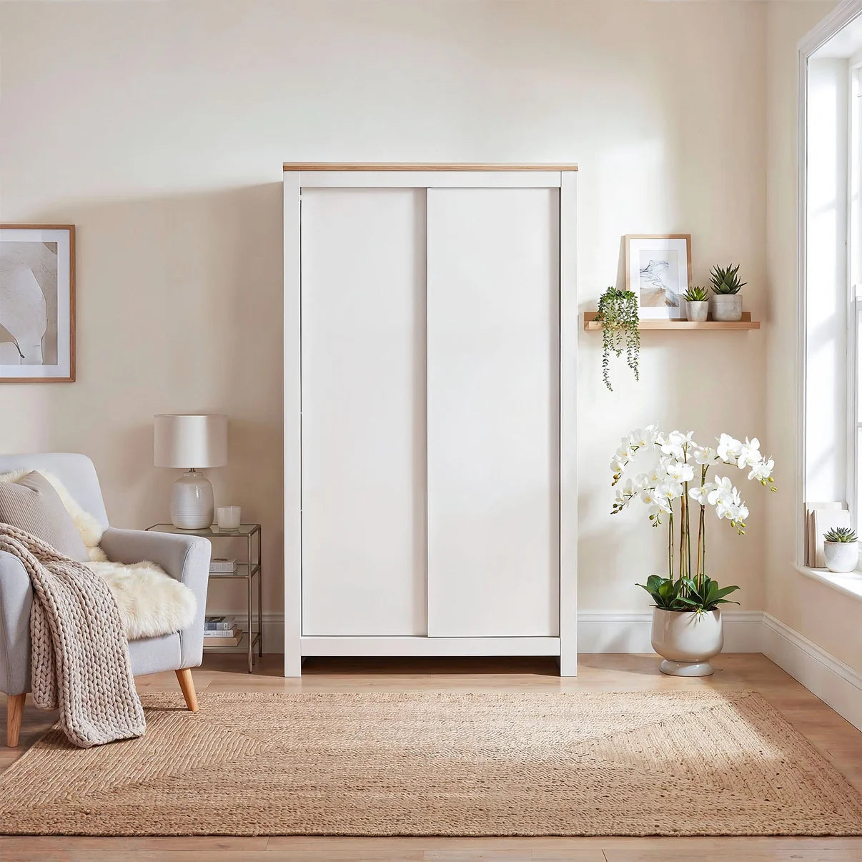 Sliding Wardrobe Milford 2DR-120 - Cashmere