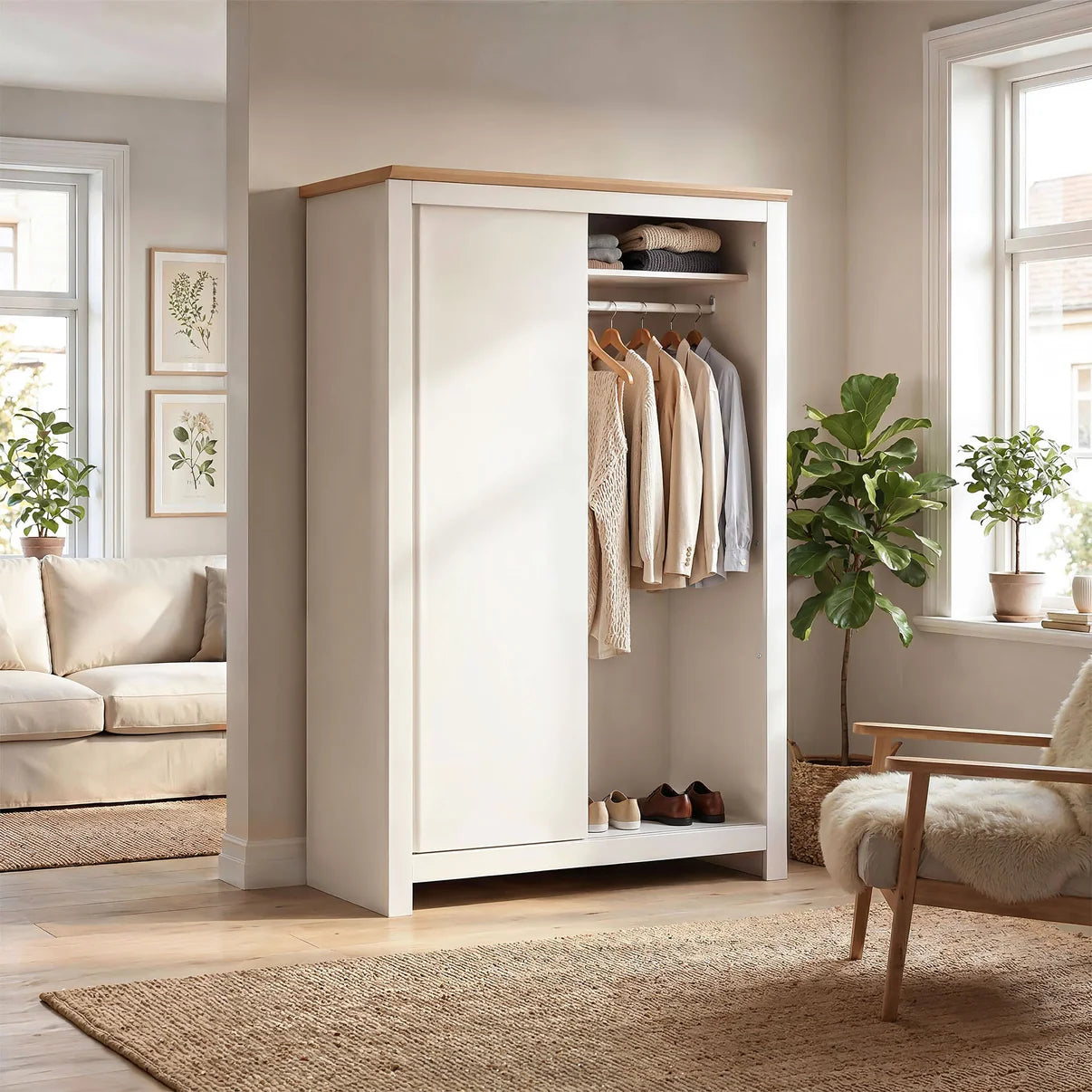 Sliding Wardrobe Milford 2DR-120 - Cashmere