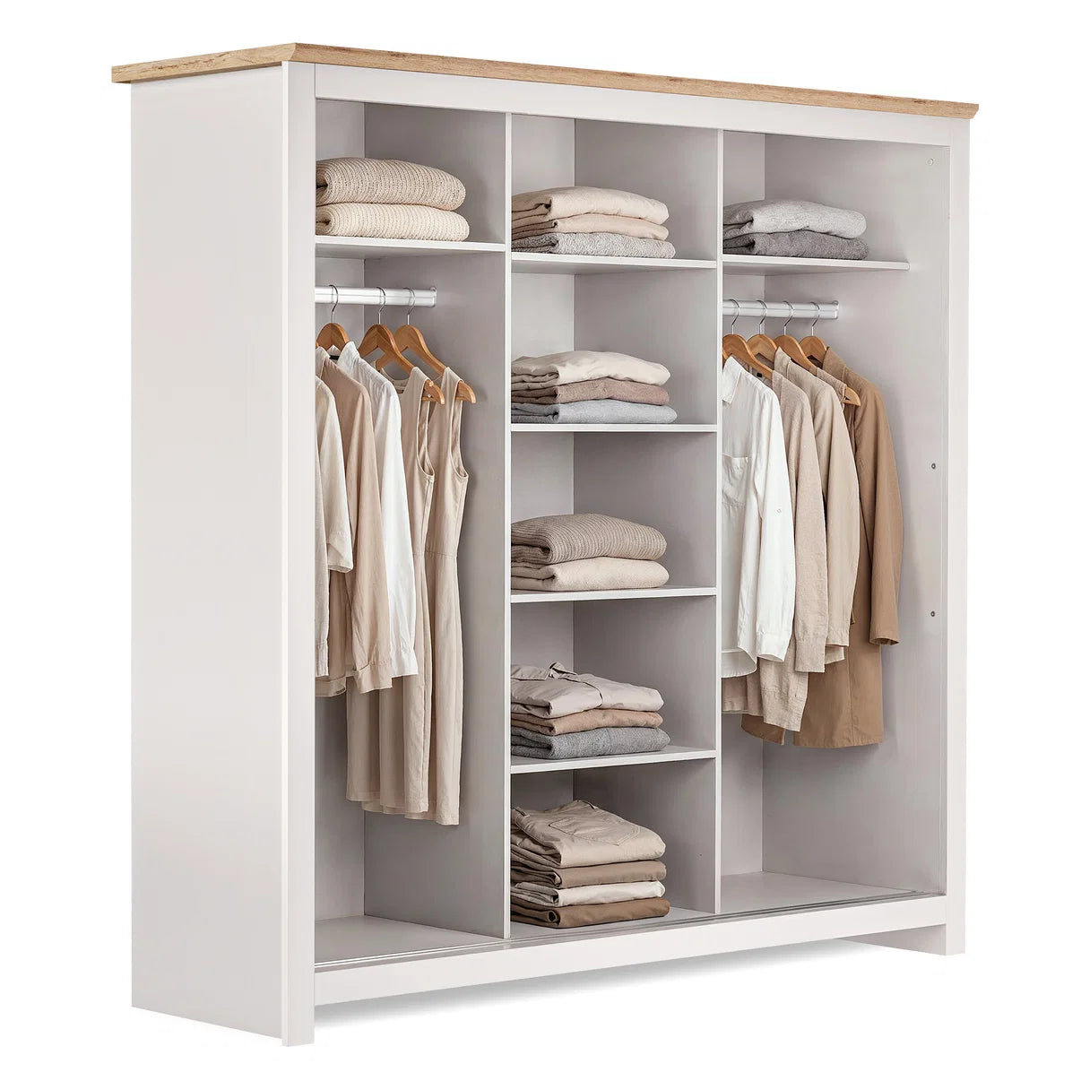 Sliding Wardrobe Milford 3DR-180 - Cashmere