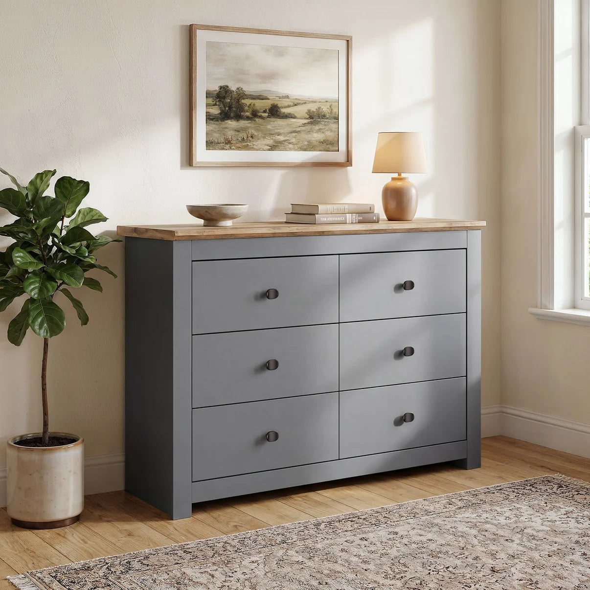 Chest of Drawers Milford 6D - Graphite