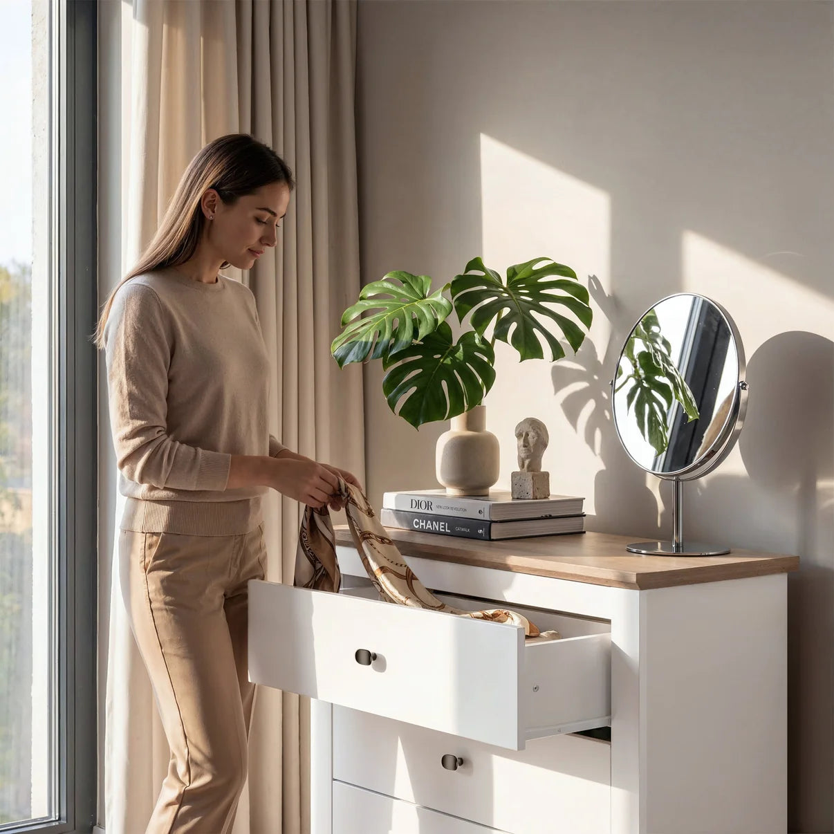 Chest of Drawers Milford 4D - White