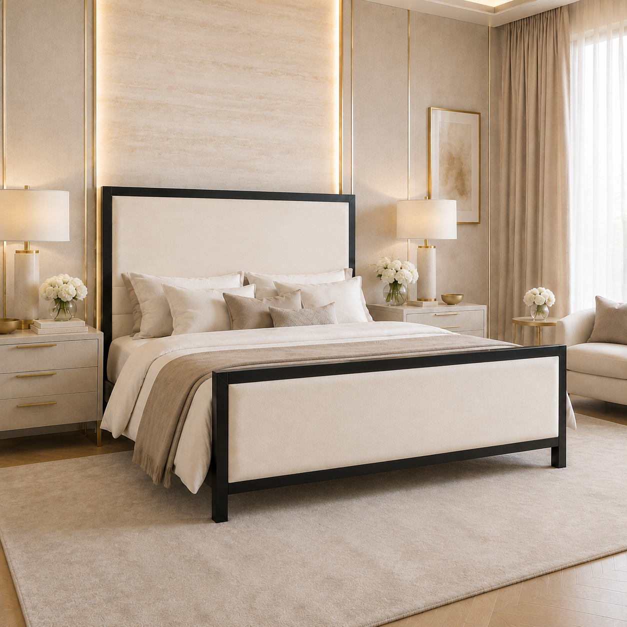 Gerald Metal Luxury Bed Frame