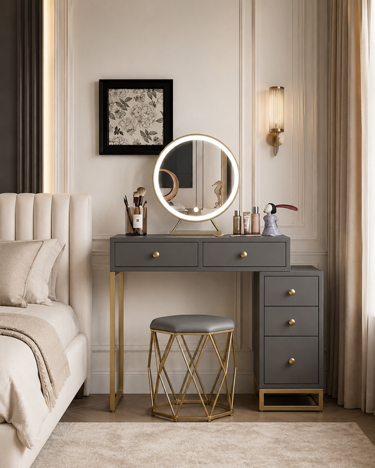Nelia Dressing Table With LED Mirror