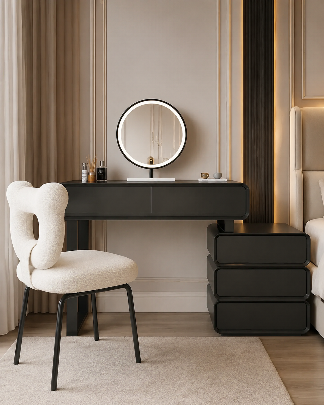 Keene Dressing Table with Mirror