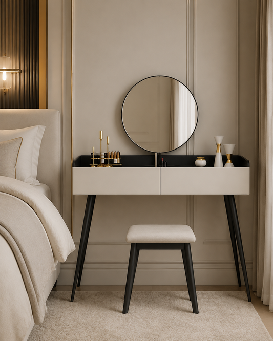 Aden Dressing Table Set With Mirror