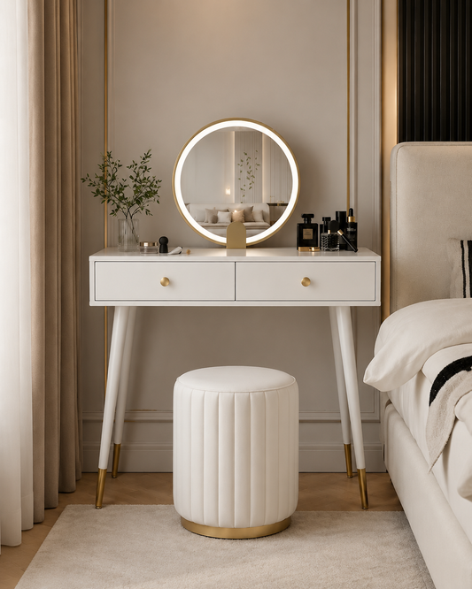 Dressing Table With LED Mirror