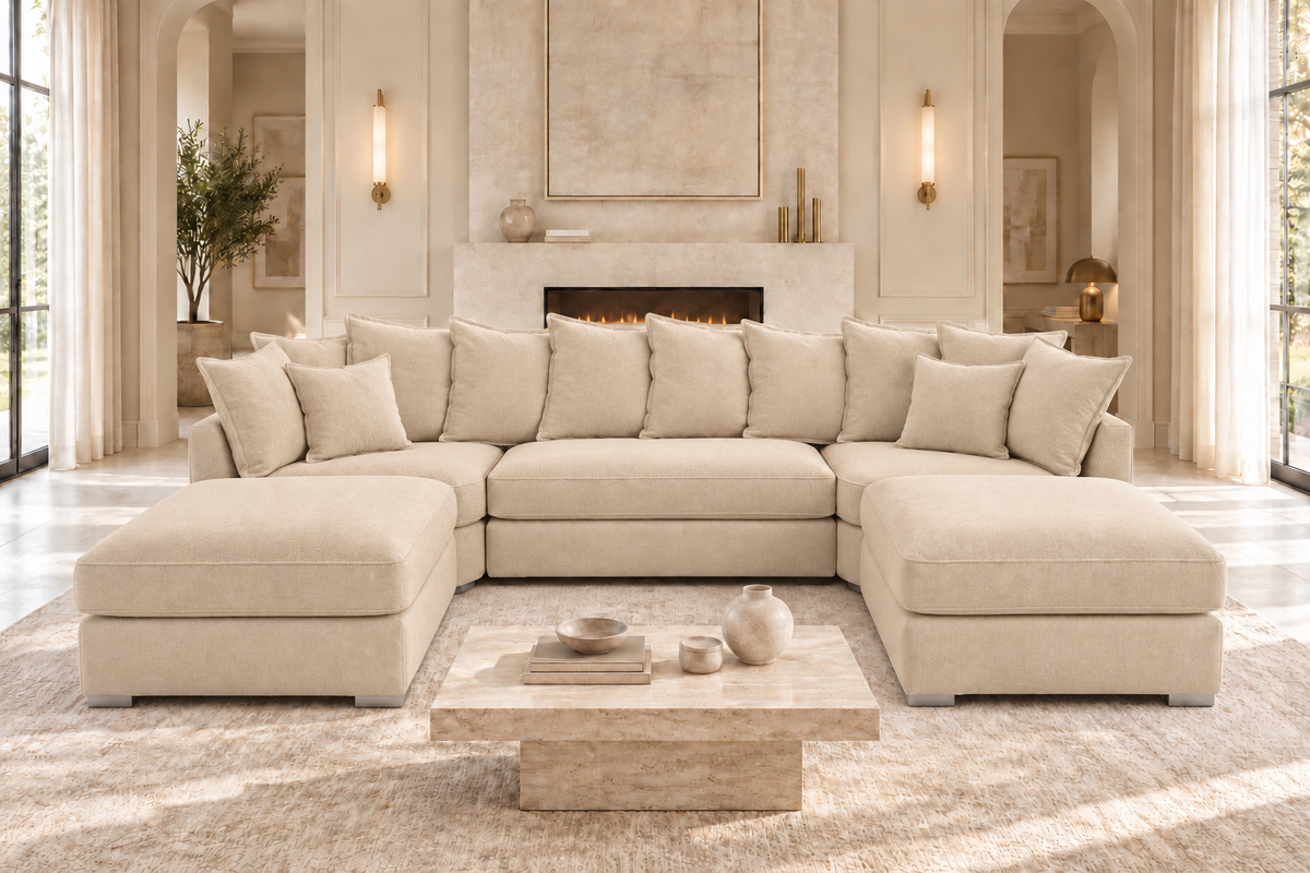 Winchester U Shaped Scatter Back Sofa