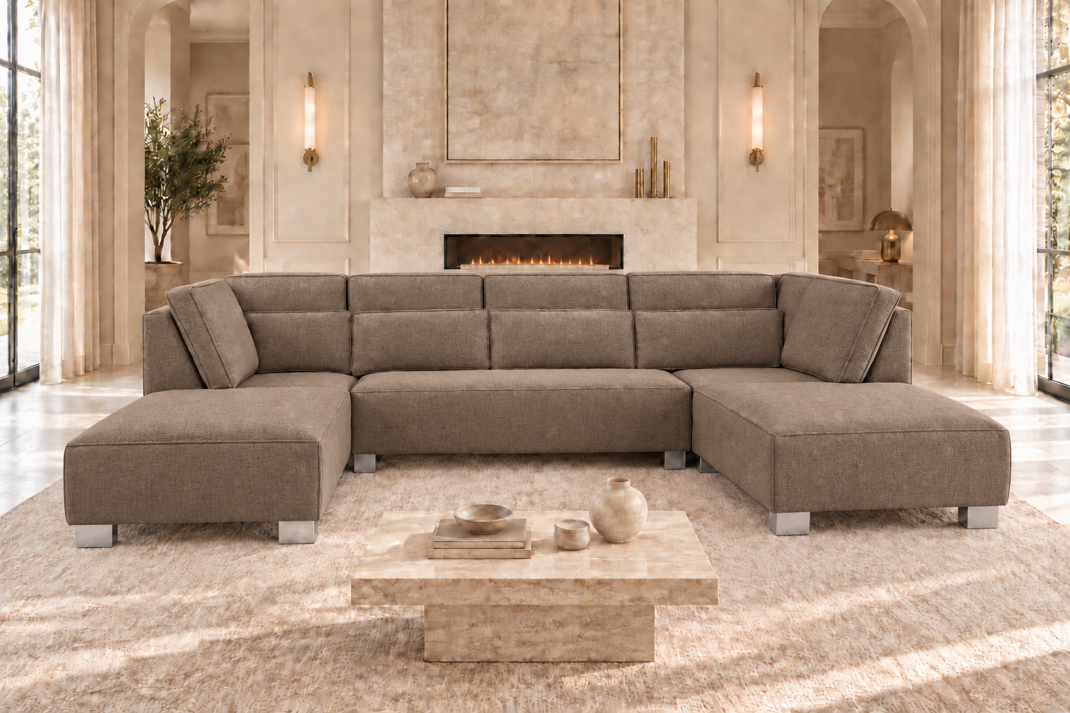 Melody Grand U Shaped Sofa