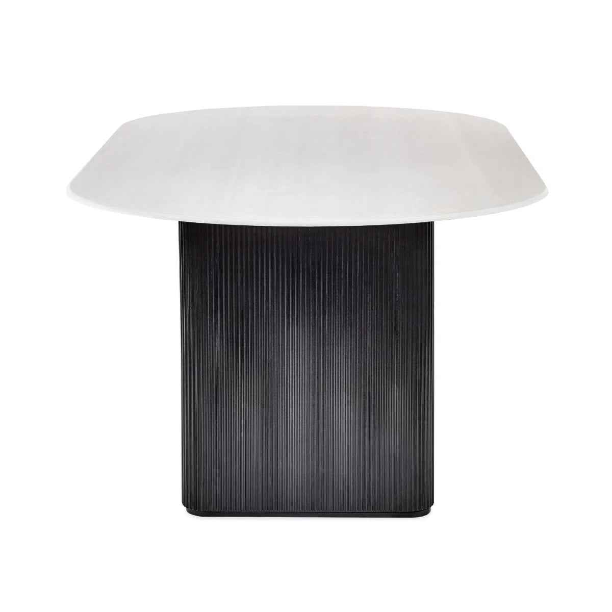 Belgravia White Glass Dining Table - 220cm