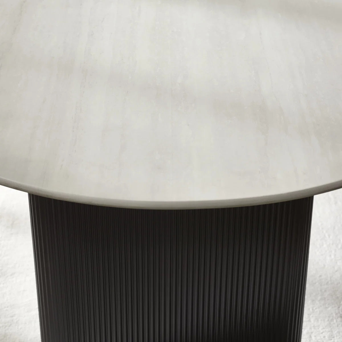 Belgravia White Glass Dining Table - 220cm