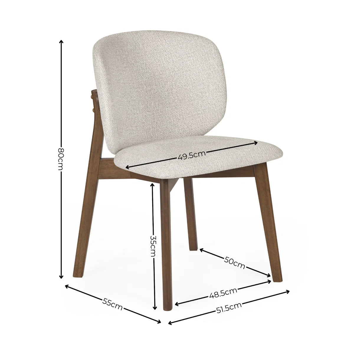 Set of 2 Parlais Upholstered Dining Chairs