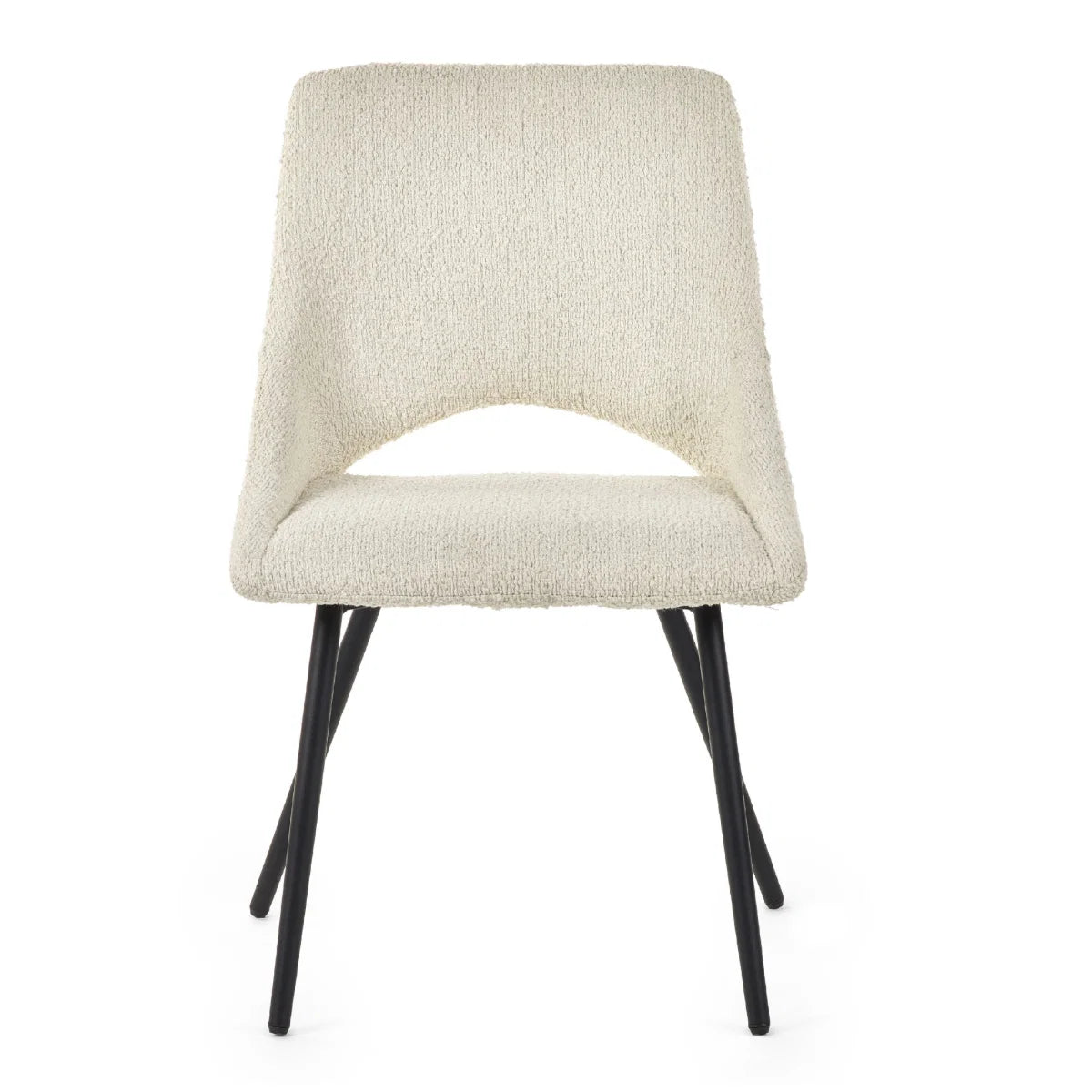 Set Of 2 Iris Boucle Dining Chairs
