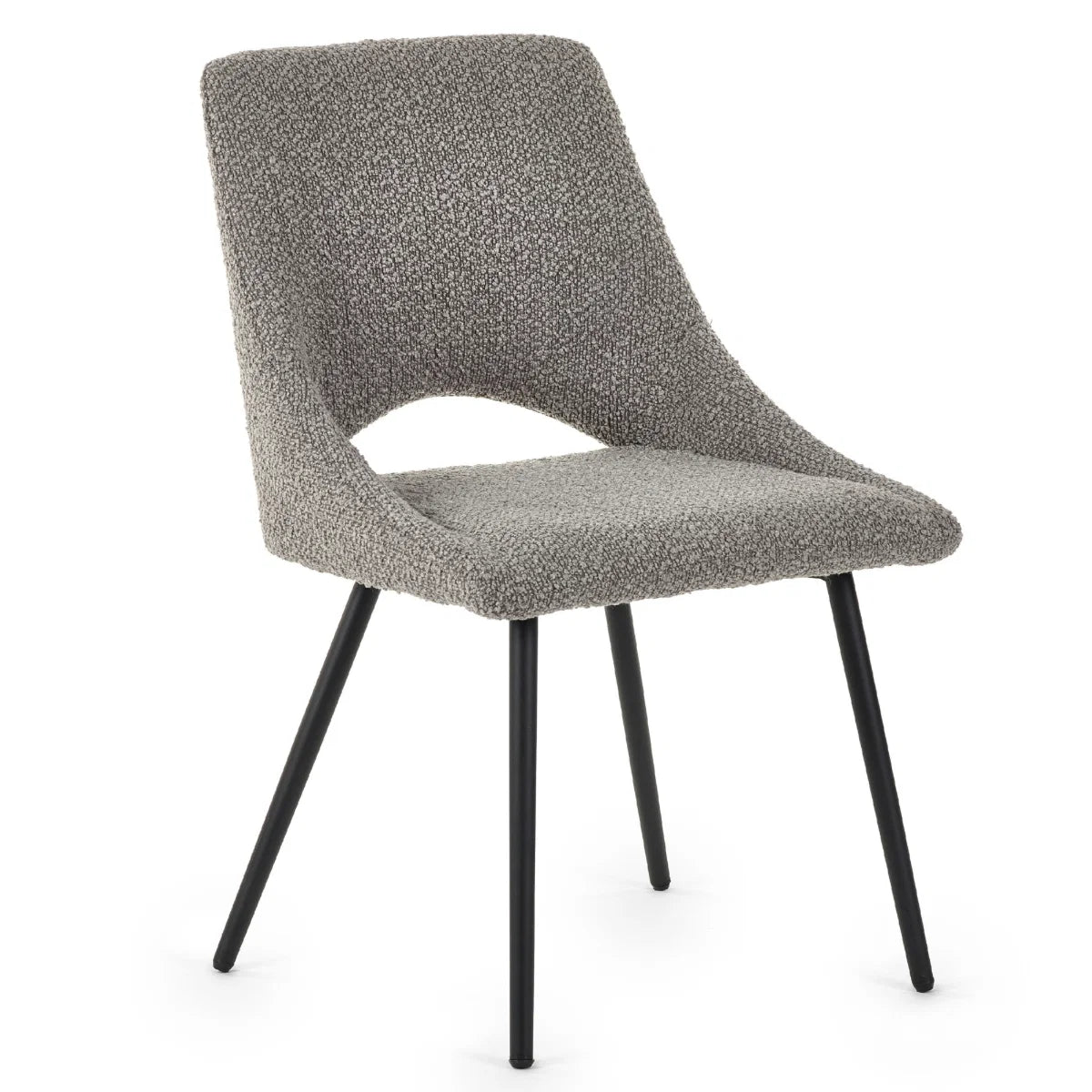 Set Of 2 Iris Boucle Dining Chairs