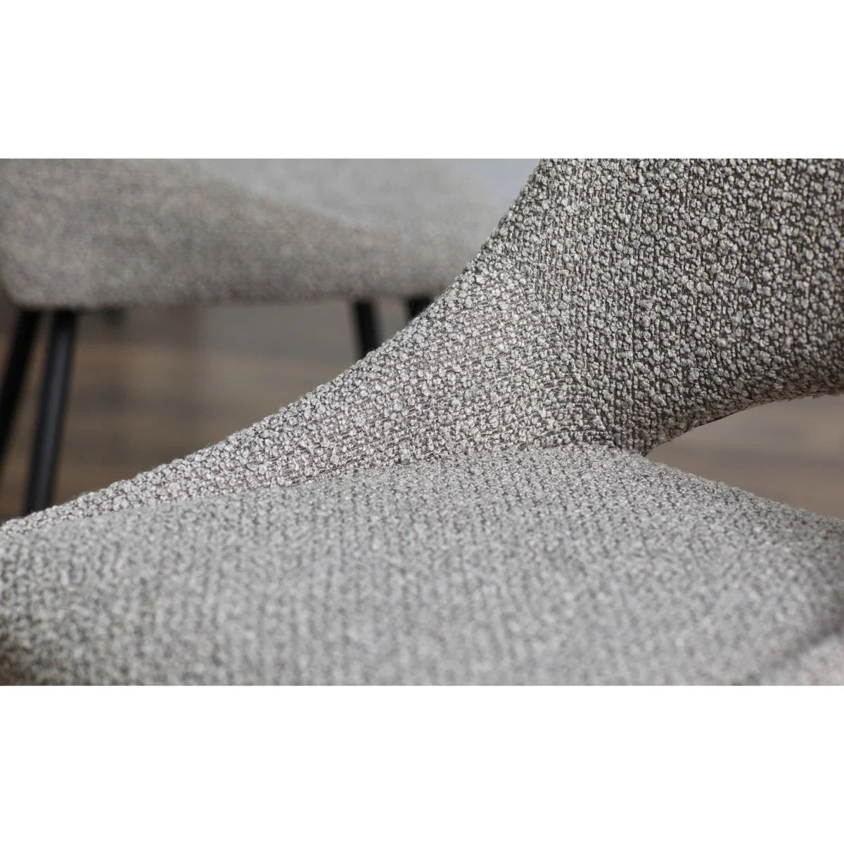 Set Of 2 Iris Boucle Dining Chairs