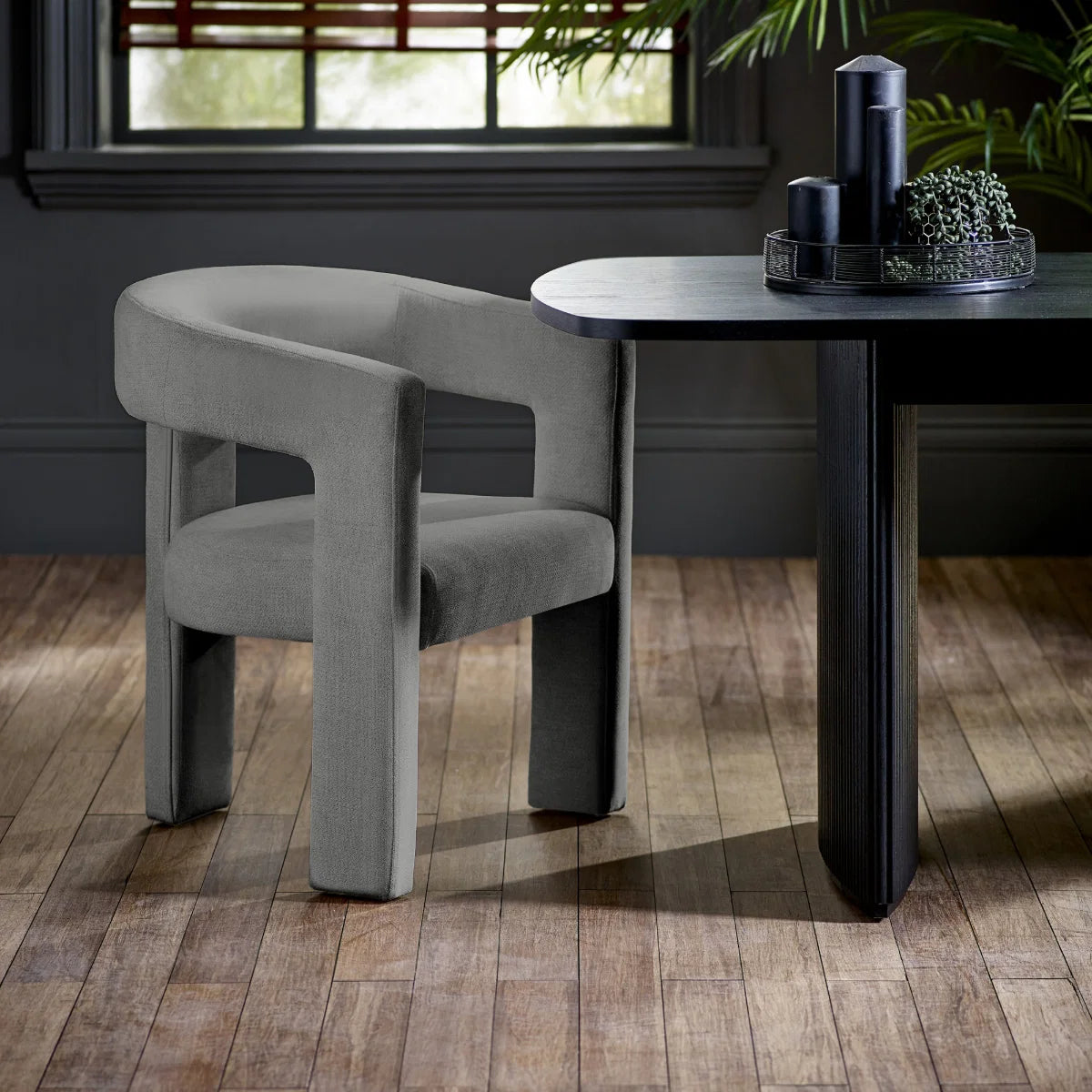 Set of 2 Elysium Chairs (Cream/Grey)