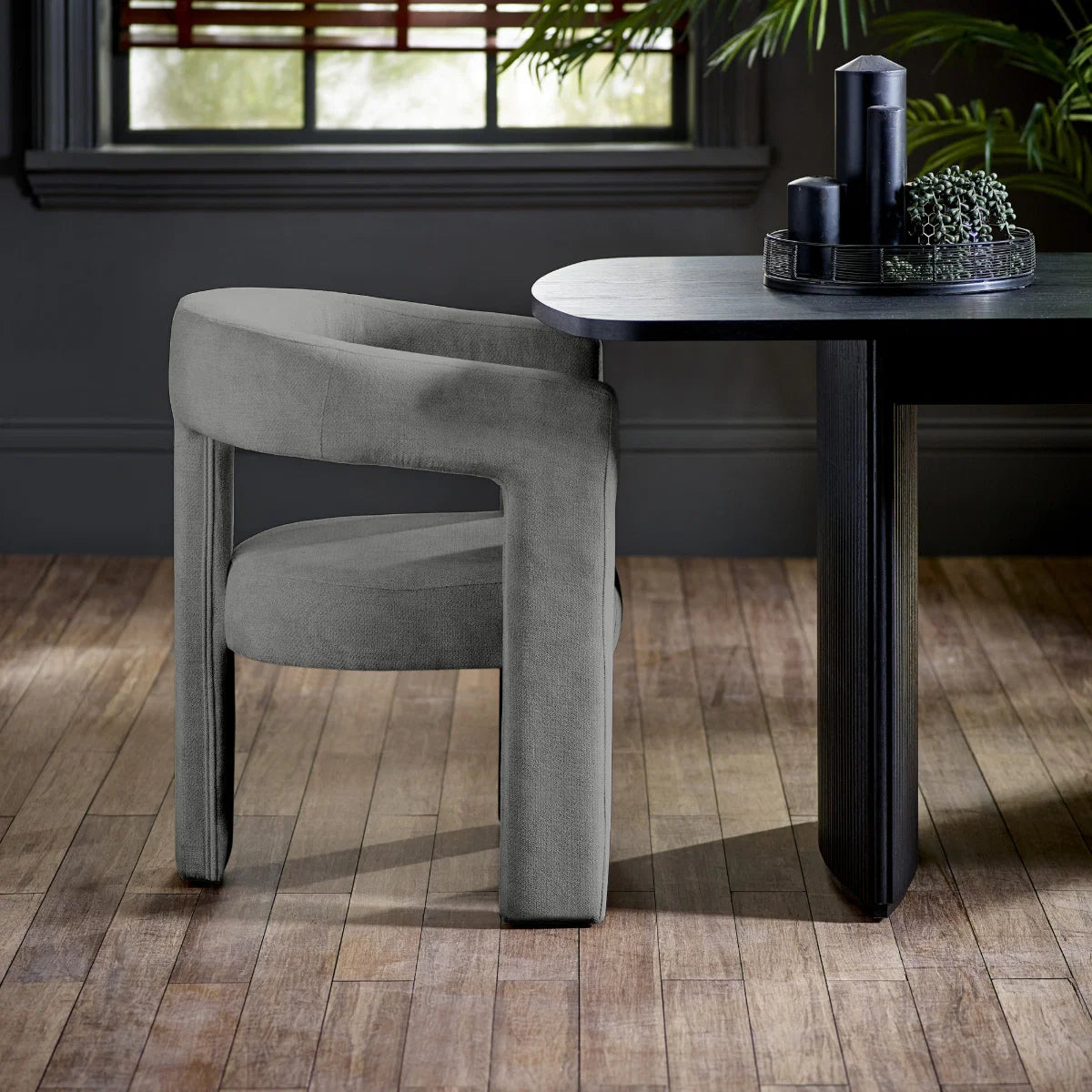 Set of 2 Elysium Chairs (Cream/Grey)