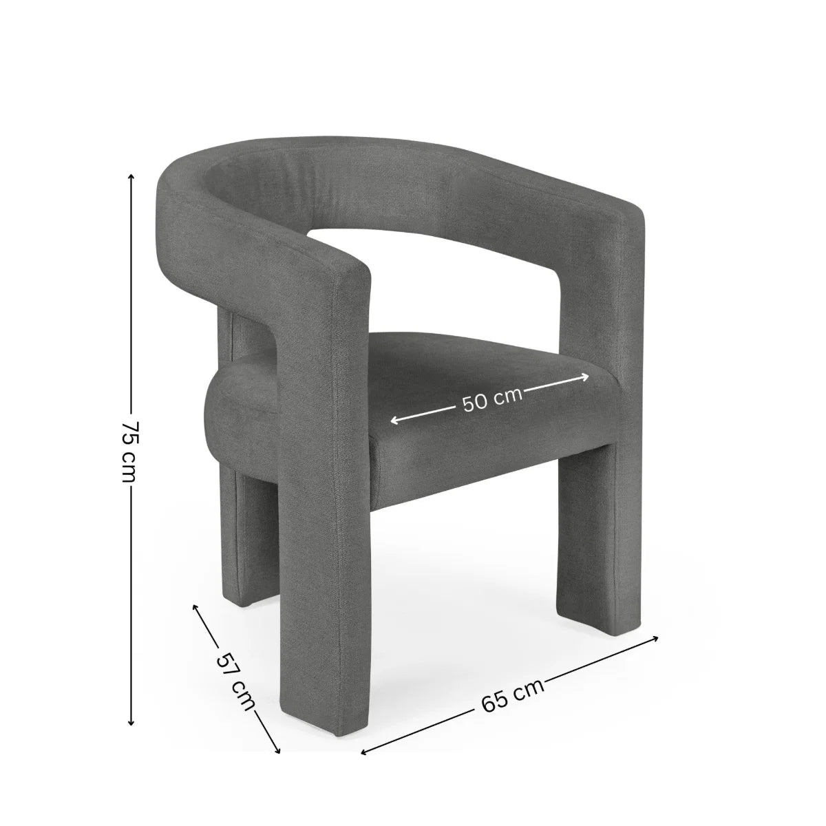Set of 2 Elysium Chairs (Cream/Grey)
