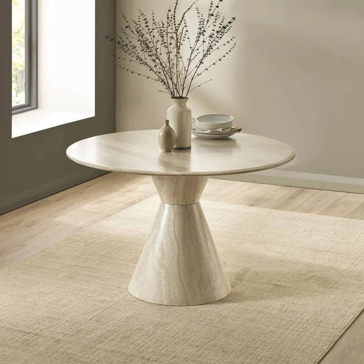 Venice Cream Marble Effect Table