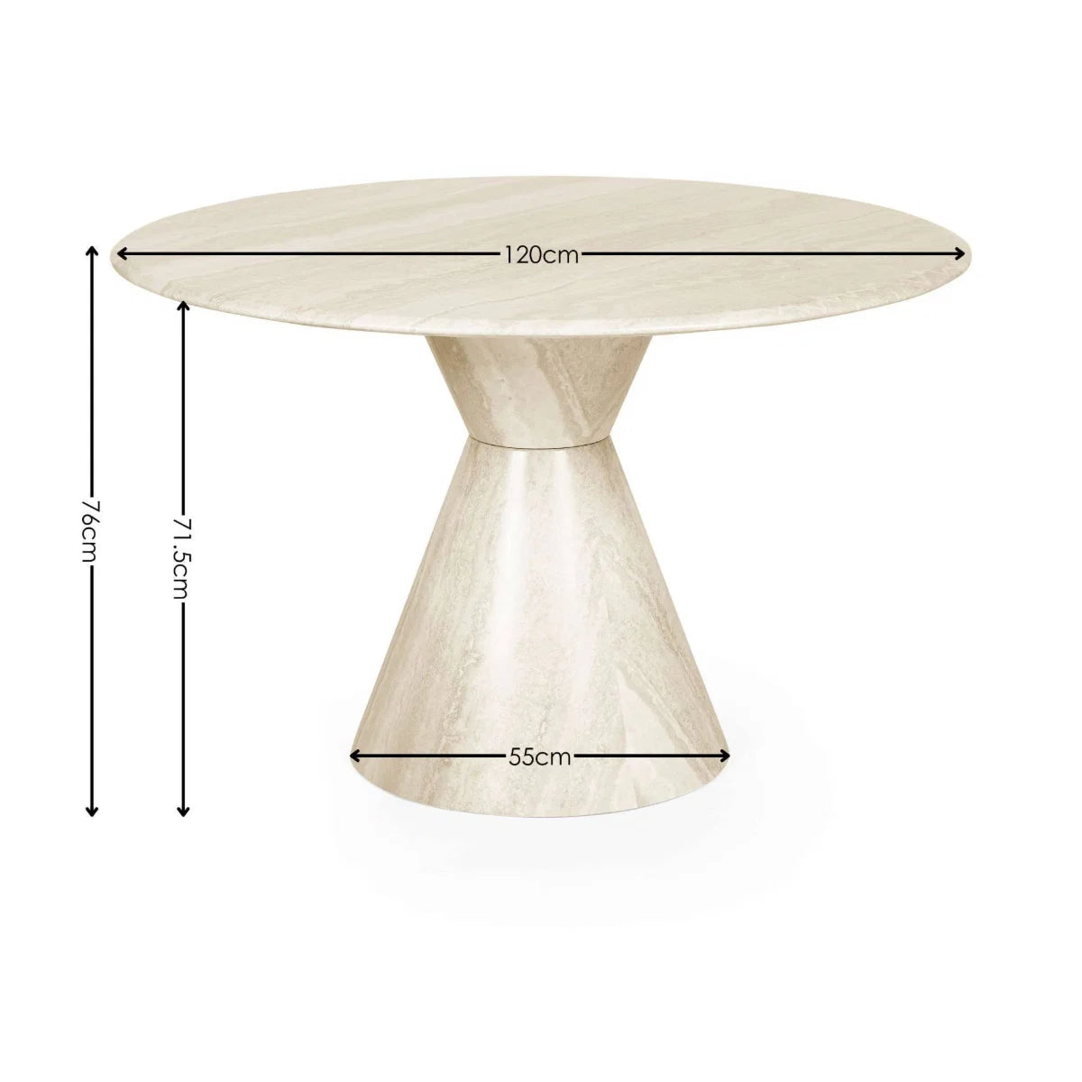 Venice Cream Marble Effect Table