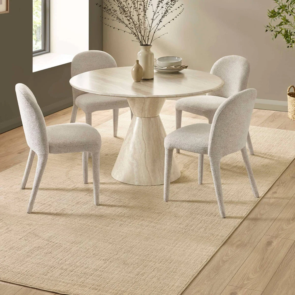 Venice Cream Marble Effect Table