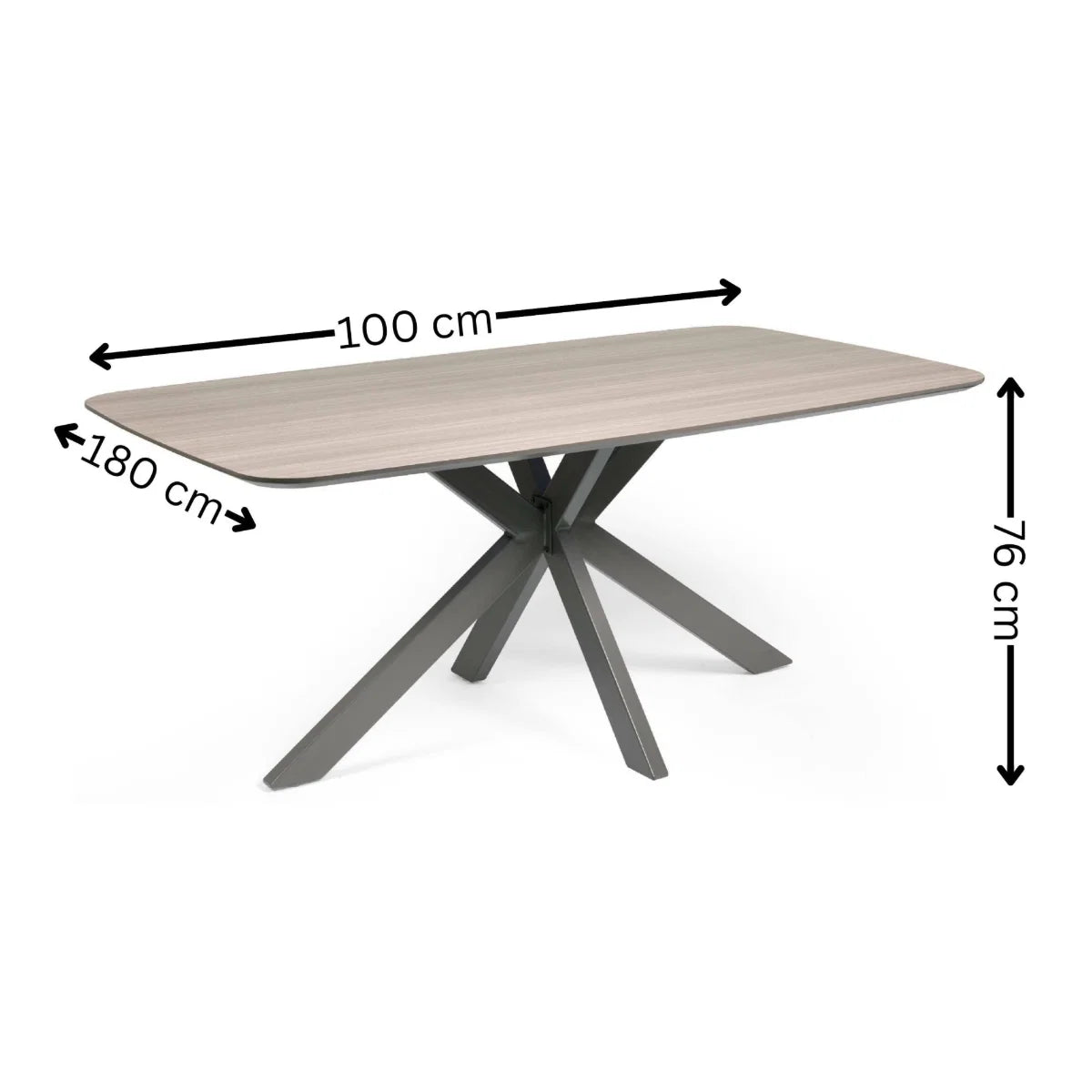 Noma Oak Effect  Dining Table - 180cm