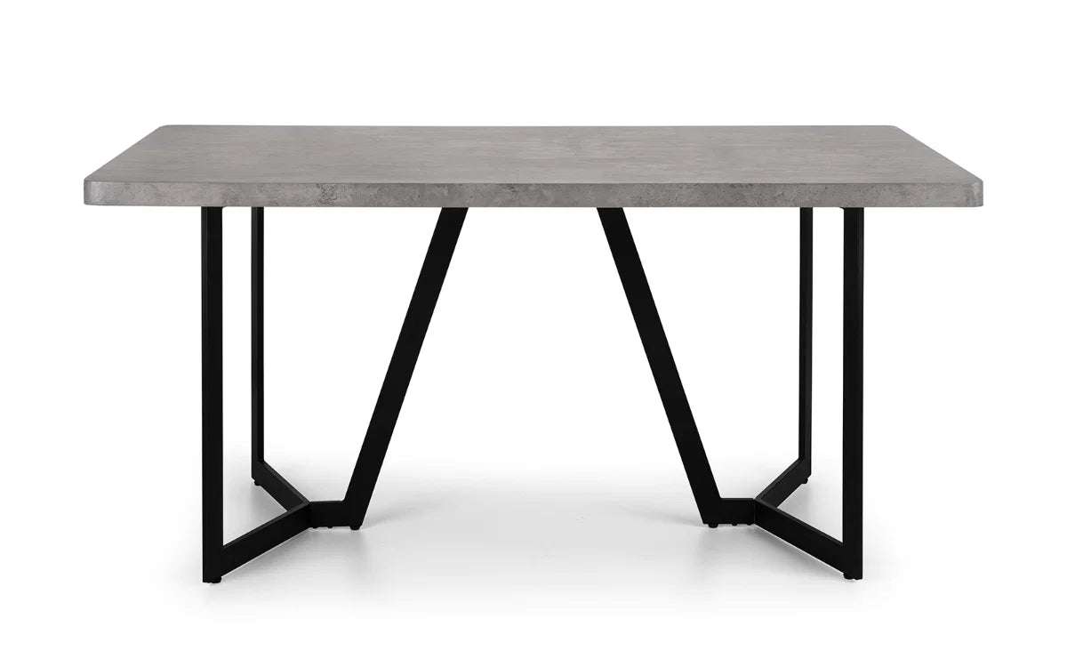 Milner Concrete Effect Dining Table - 160cm