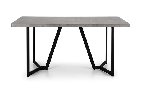 Milner Concrete Effect Dining Table - 160cm