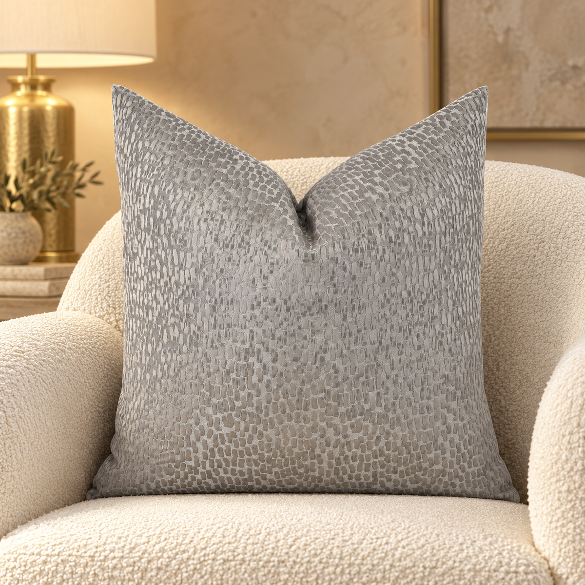 The Couture Cushion - The Silver Carioca - Style No. 212