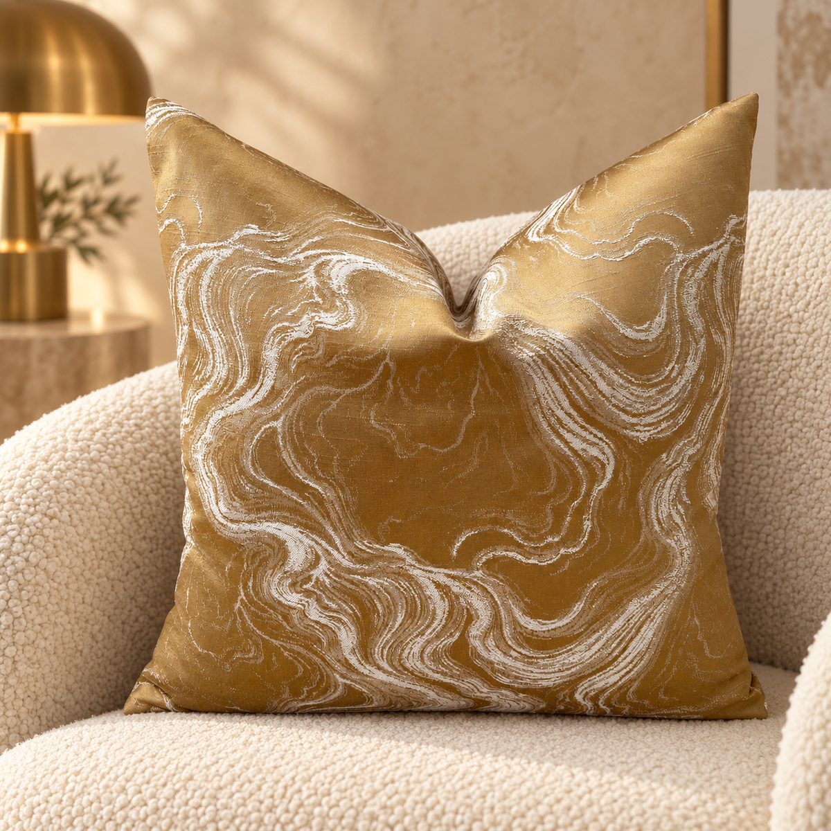 The Couture Cushion - The Deep Gold Diane - Style No. 104