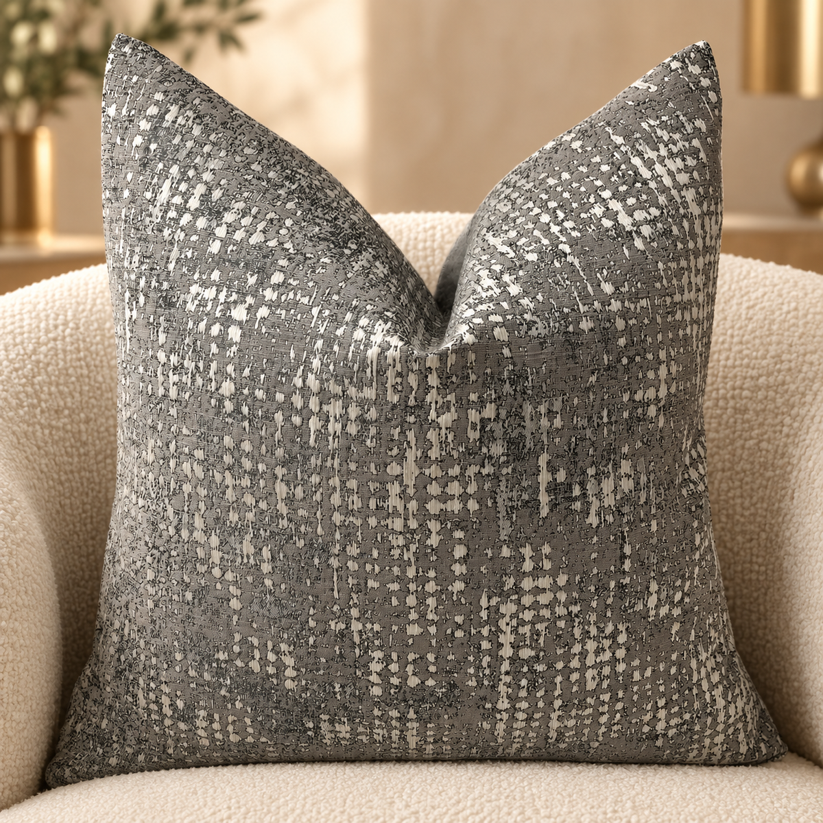The Couture Cushion - The Charcoal Herrera - Style No. 61
